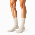 Calze a coste 39-42 in maglia beige stile casual