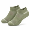 Calze sportive alla caviglia 43-46 in maglia verde salvia e bianco traspiranti