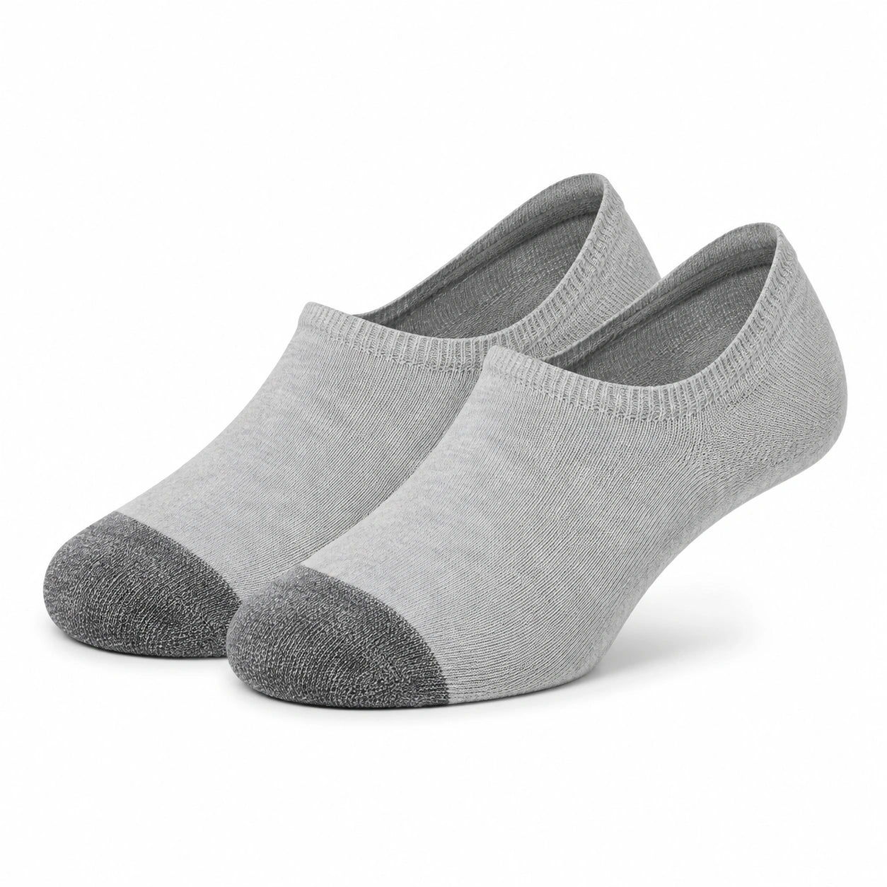 Calzini invisibili 39-42 in tessuto a maglia grigio chiaro/grigio scuro - stile essenziale