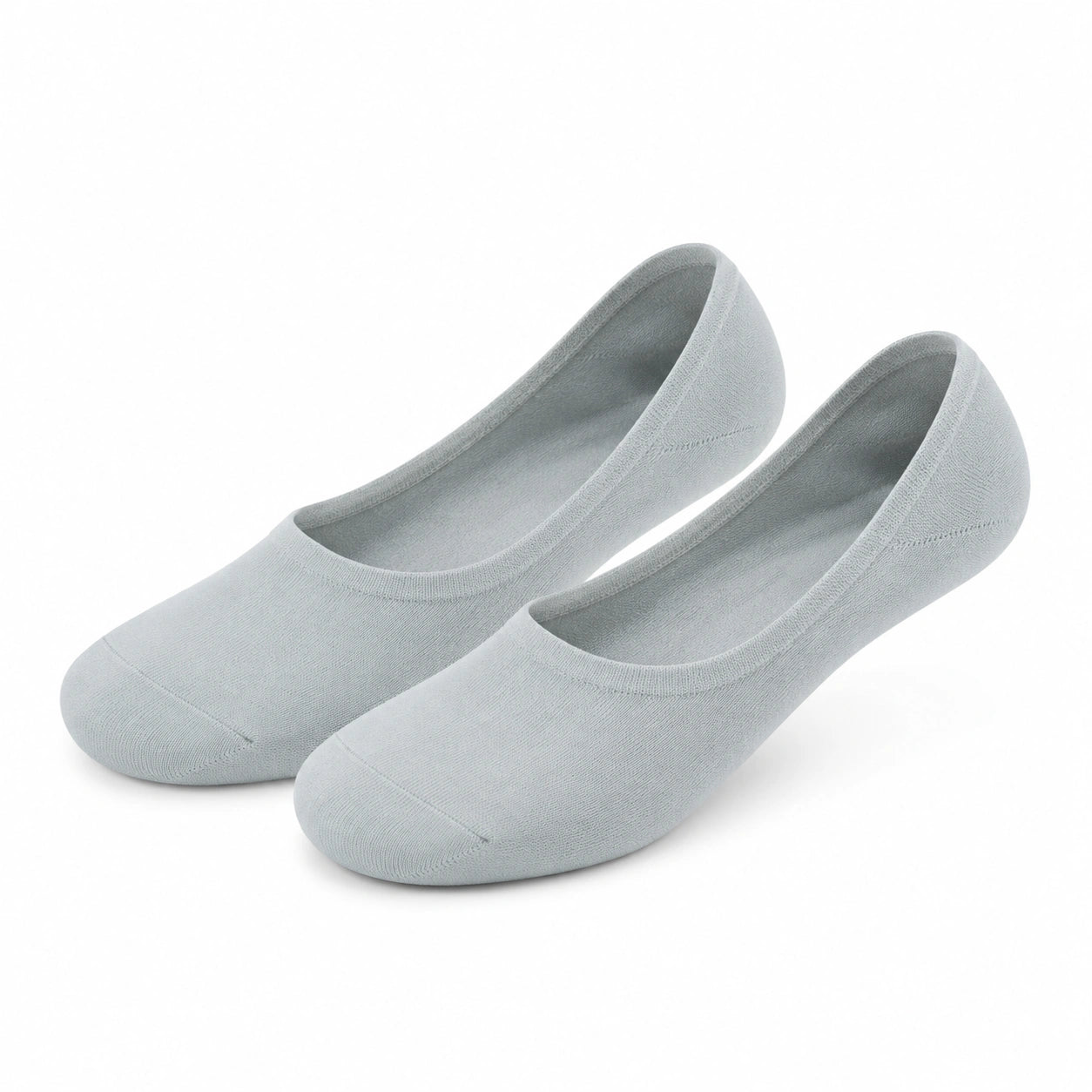 Calzini fantasmino 43-46 in maglia grigio chiaro per scarpe basse - design invisibile