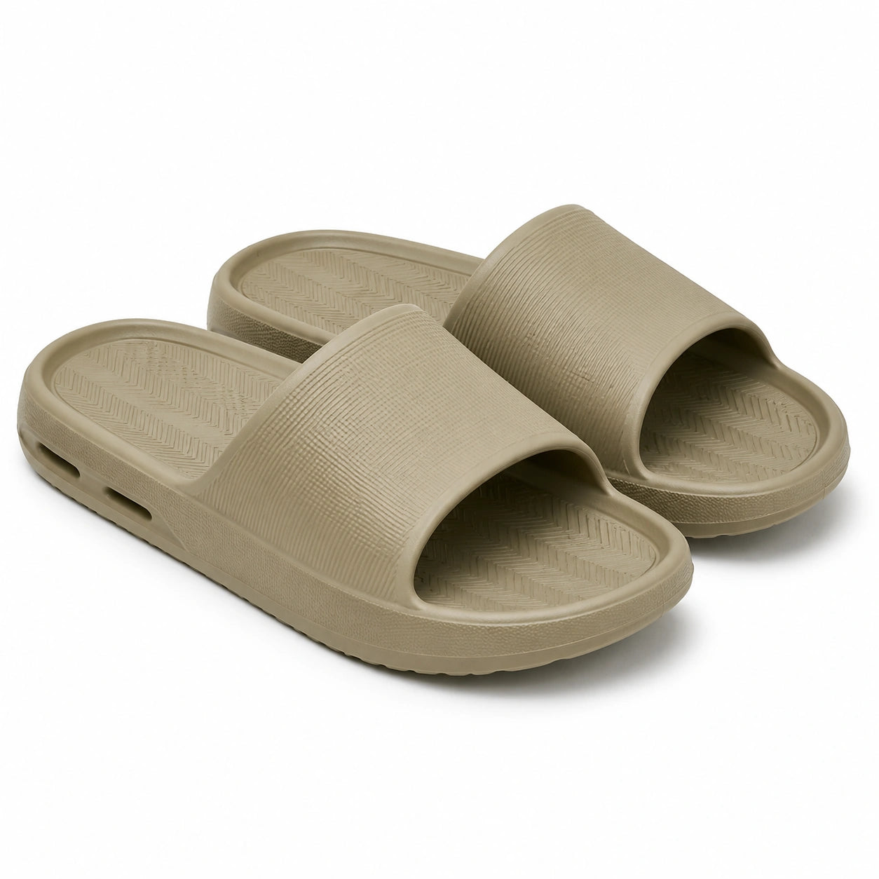 Ciabatte aperte 42/43 in schiuma EVA beige - suola ammortizzata antiscivolo