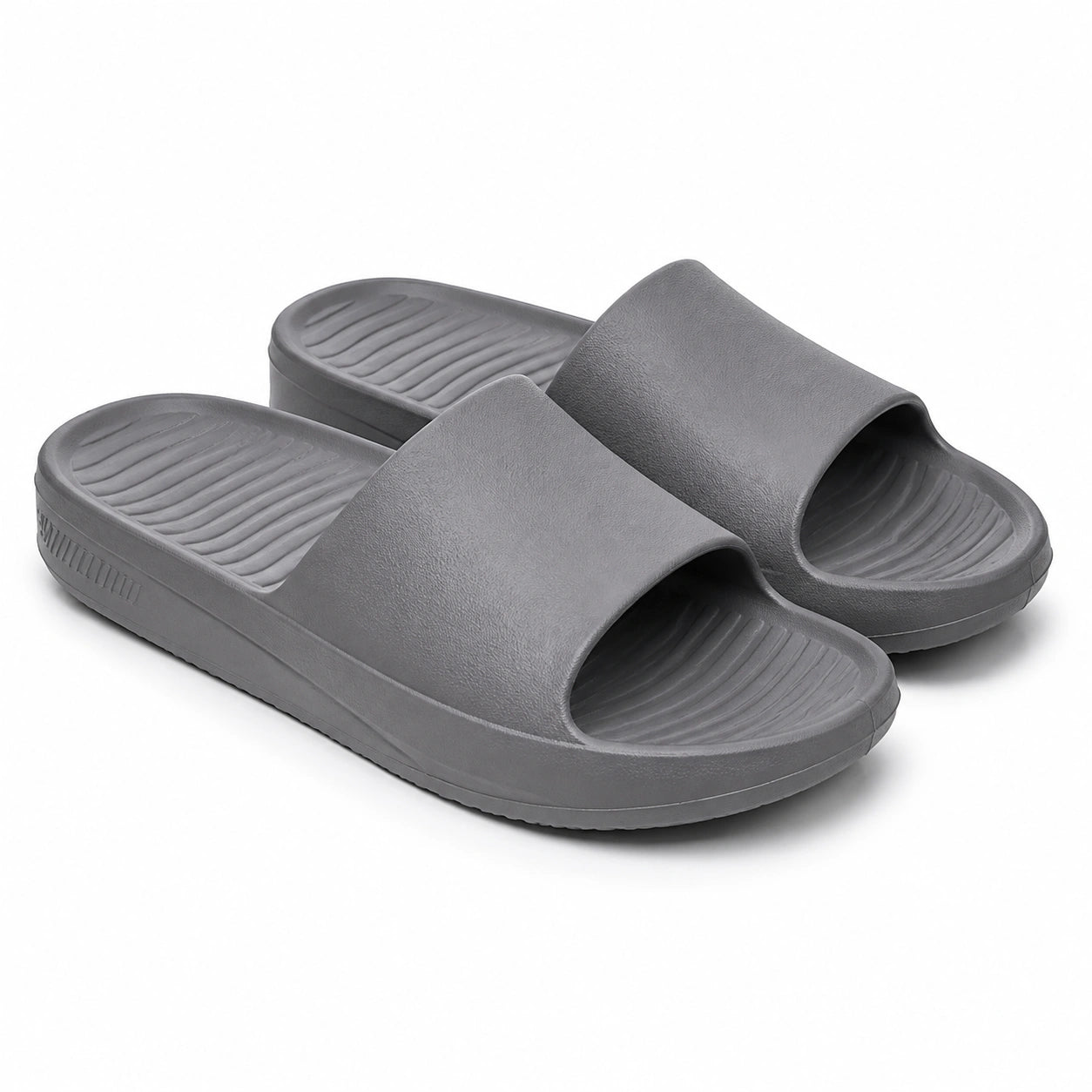Ciabatte 42/43 in materiale sintetico espanso grigio - aperte con suola sagomata