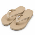 Infradito 42/43 beige in materiale sintetico con suola rialzata